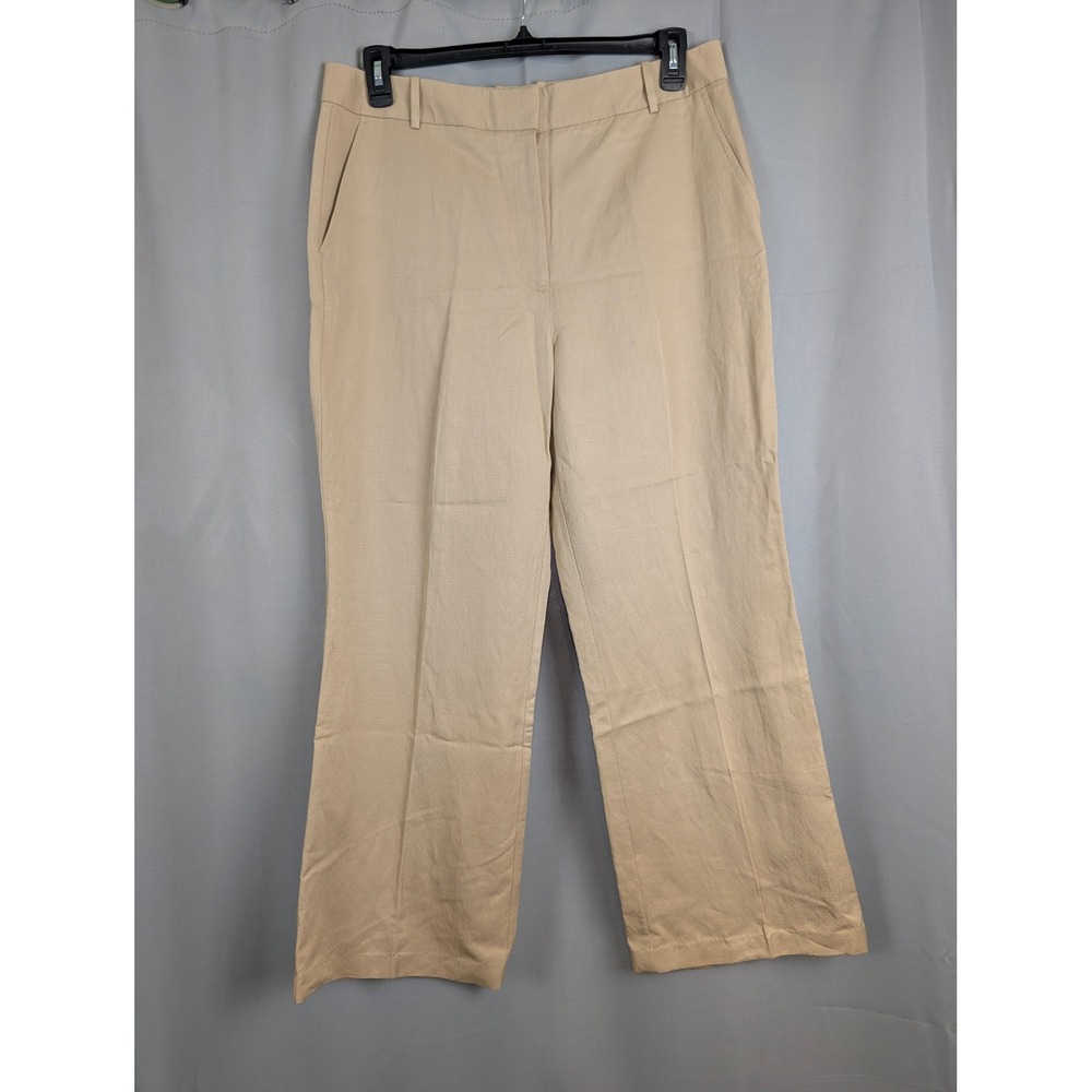 Worthington Trouser Pants‎ Womens SZ 14 Beige NEW High-Rise Wide Leg Workwear - Picture 2 of 9